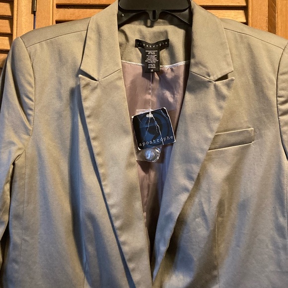 Apostrophe Essential Taupe/Grey/Khaki Jacket/Blazer - Picture 3 of 16